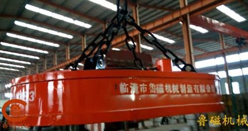 魯磁科技為唐山乾城特鋼有限公司量身定做起重電磁鐵