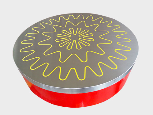 臥磨用圓形電磁吸盤(梅花型) 臥磨用圓形電磁吸盤(梅花型)